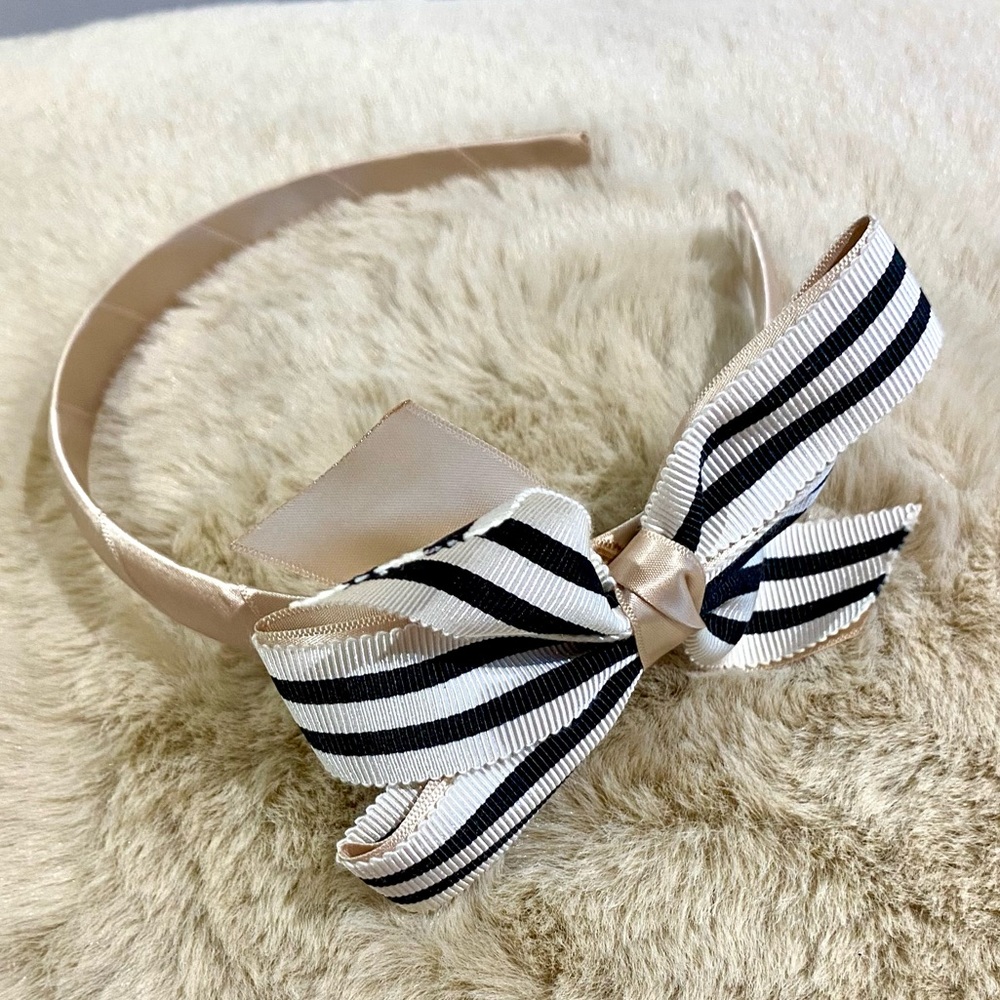Striped Bow Headband